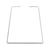 Standard Duty Bell-Shape Flat Bar Table Leg & Bench Base (Sold Separately) - White Powder Coated Finish