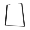 Heavy Duty Trapezoid/Bell-Shape Flat Bar Table Leg & Bench Base (Sold Separately) - Jet Black Satin Powder Coated Finish