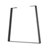 Super Duty Trapezoid/Bell-Shape Flat Bar Table Leg & Bench Base (Sold Separately) - Clear Coated Finish