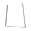 Heavy Duty Trapezoid/Bell-Shape Flat Bar Table Leg & Bench Base (Sold Separately) - White Powder Coated Finish