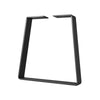 Heavy Duty Trapezoid/Bell-Shape Flat Bar Table Leg & Bench Base (Sold Separately) - Jet Black Satin Powder Coated Finish