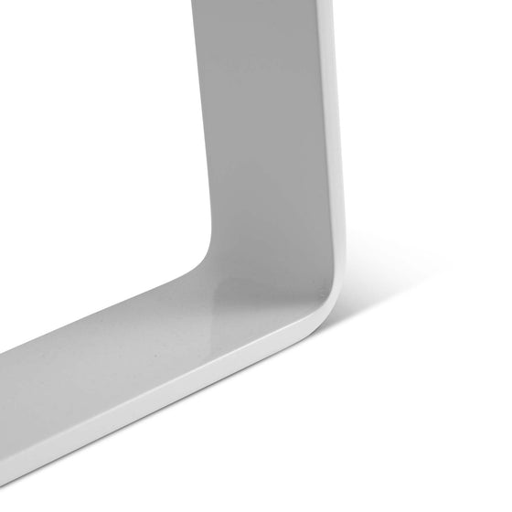Trapezoid Metal Leg - Close Up - White