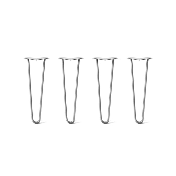 Hairpin Legs Set of 4, 2-Rod Design - Clear Coated Finish