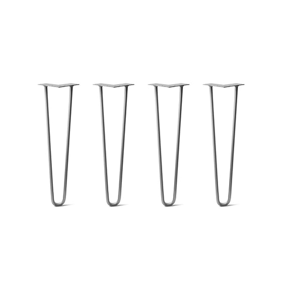 Hairpin Legs Set of 4, 2-Rod Design - Clear Coated Finish