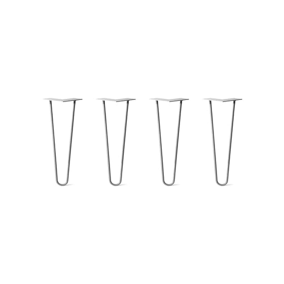 Hairpin Legs Set of 4, 3-Rod Design - Clear Coated Finish