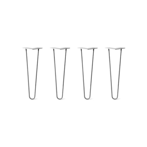 Hairpin Legs Set of 4, 3-Rod Design - Clear Coated Finish