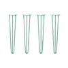 Hairpin Legs Set of 4, 3-Rod Design - Turquoise Powder Coated Finish