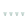 Hairpin Legs Set of 4, 3-Rod Design - Turquoise Powder Coated Finish