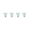 Hairpin Legs Set of 4, 3-Rod Design - Turquoise Powder Coated Finish