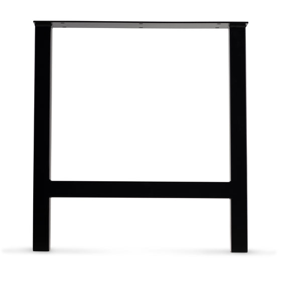 H Frame Metal Table Leg - Jet Black Satin