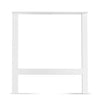 H Frame Metal Table Leg - White