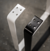 Trapezoid Metal Legs - Close Up - Mounting