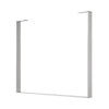 Super Duty U-Shape Flat Bar Table Leg & Bench Base (Sold Separately) - White