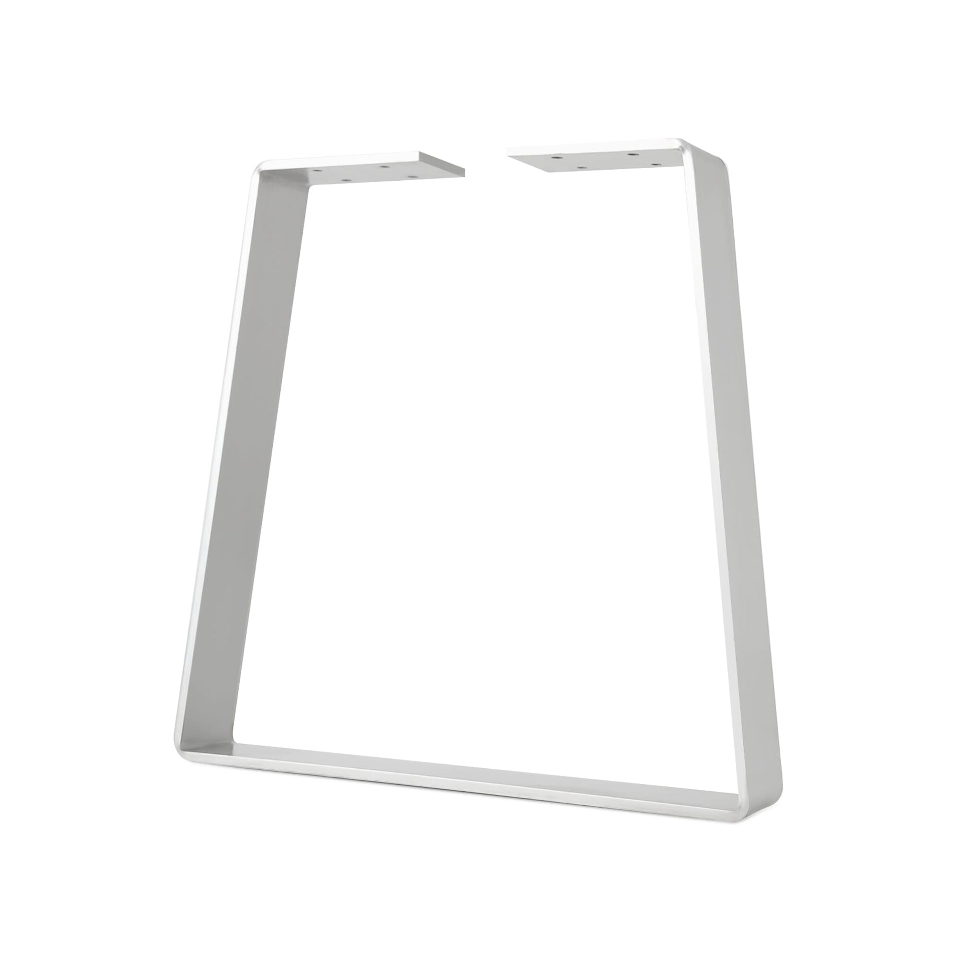 DIY Hairpin Legs Bell-Shape Flat Bar Table Legs Standard Duty Bell-Shape Flat Bar Table Leg & Bench Base (Sold Separately) - White Powder Coated Finish