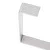 DIY Hairpin Legs Bell-Shape Flat Bar Table Legs Standard Duty Bell-Shape Flat Bar Table Leg & Bench Base (Sold Separately) - White Powder Coated Finish