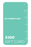 DIY Hairpin Legs Gift Cards Gift Cards