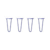DIY Hairpin Legs Hairpin Leg Sets 12" / Midnight Blue (Navy) / 3/8" Hairpin Legs Set of 4, 2-Rod Design - Midnight Blue (Navy) Powder Coated Finish