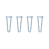 DIY Hairpin Legs Hairpin Leg Sets 14" / Midnight Blue (Navy) / 3/8" Hairpin Legs Set of 4, 2-Rod Design - Midnight Blue (Navy) Powder Coated Finish