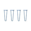DIY Hairpin Legs Hairpin Leg Sets 16" / Midnight Blue (Navy) / 3/8" Hairpin Legs Set of 4, 2-Rod Design - Midnight Blue (Navy) Powder Coated Finish