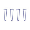 DIY Hairpin Legs Hairpin Leg Sets 19" / Midnight Blue (Navy) / 1/2" Hairpin Legs Set of 4, 2-Rod Design - Midnight Blue (Navy) Powder Coated Finish