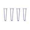 DIY Hairpin Legs Hairpin Leg Sets 20" / Midnight Blue (Navy) / 1/2" Hairpin Legs Set of 4, 2-Rod Design - Midnight Blue (Navy) Powder Coated Finish