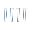DIY Hairpin Legs Hairpin Leg Sets 21" / Midnight Blue (Navy) / 3/8" Hairpin Legs Set of 4, 2-Rod Design - Midnight Blue (Navy) Powder Coated Finish
