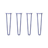 DIY Hairpin Legs Hairpin Leg Sets 22" / Midnight Blue (Navy) / 1/2" Hairpin Legs Set of 4, 2-Rod Design - Midnight Blue (Navy) Powder Coated Finish