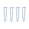 DIY Hairpin Legs Hairpin Leg Sets 22" / Midnight Blue (Navy) / 3/8" Hairpin Legs Set of 4, 2-Rod Design - Midnight Blue (Navy) Powder Coated Finish