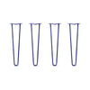 DIY Hairpin Legs Hairpin Leg Sets 23" / Midnight Blue (Navy) / 1/2" Hairpin Legs Set of 4, 2-Rod Design - Midnight Blue (Navy) Powder Coated Finish