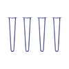 DIY Hairpin Legs Hairpin Leg Sets 24" / Midnight Blue (Navy) / 1/2" Hairpin Legs Set of 4, 2-Rod Design - Midnight Blue (Navy) Powder Coated Finish