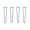 DIY Hairpin Legs Hairpin Leg Sets 24" / Midnight Blue (Navy) / 3/8" Hairpin Legs Set of 4, 2-Rod Design - Midnight Blue (Navy) Powder Coated Finish