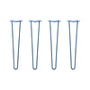 DIY Hairpin Legs Hairpin Leg Sets 25" / Midnight Blue (Navy) / 3/8" Hairpin Legs Set of 4, 2-Rod Design - Midnight Blue (Navy) Powder Coated Finish