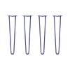 DIY Hairpin Legs Hairpin Leg Sets 27" / Midnight Blue (Navy) / 1/2" Hairpin Legs Set of 4, 2-Rod Design - Midnight Blue (Navy) Powder Coated Finish