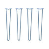 DIY Hairpin Legs Hairpin Leg Sets 30" / Midnight Blue (Navy) / 3/8" Hairpin Legs Set of 4, 2-Rod Design - Midnight Blue (Navy) Powder Coated Finish