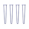 DIY Hairpin Legs Hairpin Leg Sets 32" / Midnight Blue (Navy) / 1/2" Hairpin Legs Set of 4, 2-Rod Design - Midnight Blue (Navy) Powder Coated Finish