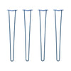 DIY Hairpin Legs Hairpin Leg Sets 33" / Midnight Blue (Navy) / 3/8" Hairpin Legs Set of 4, 2-Rod Design - Midnight Blue (Navy) Powder Coated Finish