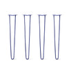 DIY Hairpin Legs Hairpin Leg Sets 35" / Midnight Blue (Navy) / 1/2" Hairpin Legs Set of 4, 2-Rod Design - Midnight Blue (Navy) Powder Coated Finish