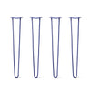 DIY Hairpin Legs Hairpin Leg Sets 36" / Midnight Blue (Navy) / 1/2" Hairpin Legs Set of 4, 2-Rod Design - Midnight Blue (Navy) Powder Coated Finish