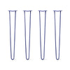 DIY Hairpin Legs Hairpin Leg Sets 38" / Midnight Blue (Navy) / 1/2" Hairpin Legs Set of 4, 2-Rod Design - Midnight Blue (Navy) Powder Coated Finish