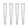 DIY Hairpin Legs Hairpin Leg Sets 39" / Midnight Blue (Navy) / 1/2" Hairpin Legs Set of 4, 2-Rod Design - Midnight Blue (Navy) Powder Coated Finish