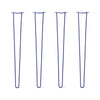 DIY Hairpin Legs Hairpin Leg Sets 39" / Midnight Blue (Navy) / 3/8" Hairpin Legs Set of 4, 2-Rod Design - Midnight Blue (Navy) Powder Coated Finish