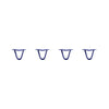 DIY Hairpin Legs Hairpin Leg Sets 4" / Midnight Blue (Navy) / 1/2" Hairpin Legs Set of 4, 2-Rod Design - Midnight Blue (Navy) Powder Coated Finish