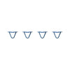 DIY Hairpin Legs Hairpin Leg Sets 4" / Midnight Blue (Navy) / 3/8" Hairpin Legs Set of 4, 2-Rod Design - Midnight Blue (Navy) Powder Coated Finish