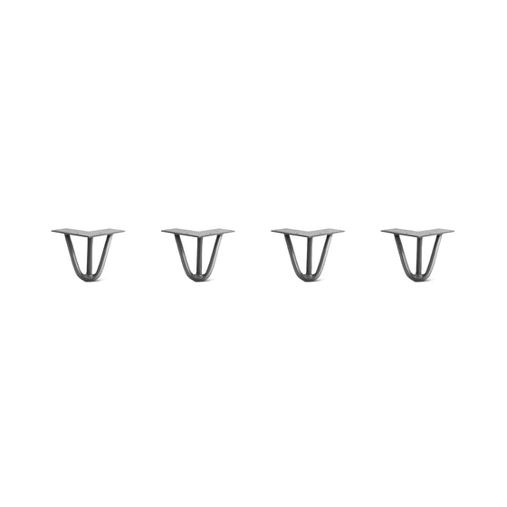 Set of 4 Hairpin Legs, 3-Rod Design