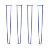 DIY Hairpin Legs Hairpin Leg Sets 40" / Midnight Blue (Navy) / 1/2" Hairpin Legs Set of 4, 2-Rod Design - Midnight Blue (Navy) Powder Coated Finish