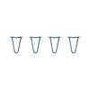 DIY Hairpin Legs Hairpin Leg Sets 8" / Midnight Blue (Navy) / 3/8" Hairpin Legs Set of 4, 2-Rod Design - Midnight Blue (Navy) Powder Coated Finish