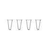 DIY Hairpin Legs Hairpin Legs 10" / Clear / 1/2" Hairpin Legs Set of 4, 2-Rod Design - Clear Coated Finish