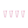 DIY Hairpin Legs Hairpin Legs 10" / Fuchsia / 3/8" Hairpin Legs Set of 4, 2-Rod Design - Fuchsia Powder Coated Finish