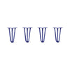 DIY Hairpin Legs Hairpin Legs 10" / Midnight Blue (Navy) / 1/2" Hairpin Legs Set of 4, 3-Rod Design - Midnight Blue (Navy) Powder Coated Finish