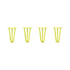 DIY Hairpin Legs Hairpin Legs 10" / Yellow / 1/2" Hairpin Legs Set of 4, 3-Rod Design - Yellow Powder Coated Finish